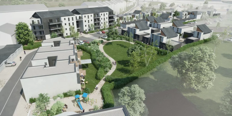 construction-chateauroux-100-logements- Vue aerienne